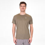 BIDI BADU Tøj BIDI BADU Crew Two Colored T-shirt Herrer-Oliven
