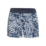 BIDI BADU Tøj BIDI BADU Fingerprint Printed 2in1 Shorts Damer-Mørkeblå,Hvid