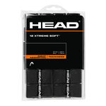 HEAD Overgrips HEAD  Xtreme Soft  Pakke med 12 - sort