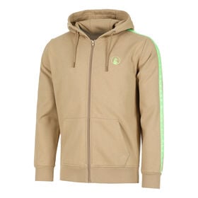 Billede af Wild Taped Zip Sweatjakke Herrer-Beige,Neongr&oslash;n