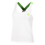 Quiet Please Tennist&oslash;j Quiet Please Wild Serve & Volley 2.0 Tanktop Damer-Hvid,Neongr&oslash;n