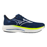 Mizuno L&oslash;besko Mizuno Wave Rider 29                       Neutral sko Herrer-bl&aring;, hvid