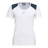 22 Tech T-shirt Damer - hvid, mørkeblå