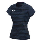 Mizuno Tøj Mizuno Chiba T-shirt Damer-Mørkeblå