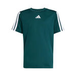 adidas Tøj adidas Essentials 3Stripes T-shirt Drenge - Mørkegrøn,Hvid