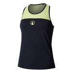 Quiet Please Tøj Quiet Please Perspectives Racerback Tanktop Damer-Mørkeblå