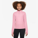 Nike Tøj Nike Dri-Fit Half-Zip Shirt,Langærmet Pige-Rosa