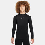 Nike T&oslash;j Nike Dri-Fit Pro Shirt,Lang&aelig;rmet Drenge-Sort