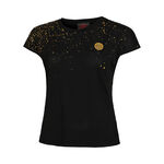 BIDI BADU Tøj BIDI BADU Paris 2024 Junior Capsleeve T-shirt Pige - sort, guld