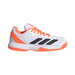adidas Tennissko adidas Courtflash Allcourt-sko B&oslash;rn-hvid, orange