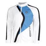 BIDI BADU T&oslash;j BIDI BADU Swing Styles Printed Tr&aelig;ningsjakke Herrer - hvid, bl&aring;