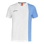 Babolat Tøj Babolat Play Crew Neck T-shirt Herrer - hvid, lyseblå