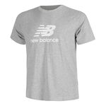 New Balance Tøj New Balance Stacked Logo Tee T-shirt Herrer-Grå