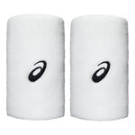 ASICS Tennist&oslash;j ASICS Wrist Band Long Svedb&aring;nd - Pakke med 2 Unisex-hvid