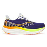 Saucony L&oslash;besko Saucony Triumph 23 Neutral sko Herrer-bl&aring;, citrongul