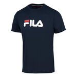 Fila T&oslash;j Fila Logo T-shirt Herrer-M&oslash;rkebl&aring;,Hvid