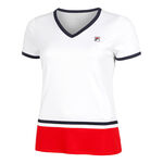 Fila Tøj Fila Elisabeth T-shirt Damer-Hvid,Rød