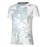 Mizuno Tennistøj Mizuno Daybreakers Shadow Graphic T-shirt Herrer-Hvid,Grå
