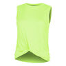 Twist Front Tanktop Damer-Neongr&oslash;n