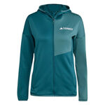 adidas Tøj adidas Terrex XPR Light Fleece Løbejakke Damer-Petrol