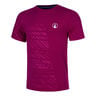 Receiver Embossed T-shirt Herrer - pink, hvid