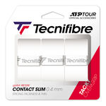 Tecnifibre Overgrips Tecnifibre Contact Slim 3er Pakke Med 3-Hvid