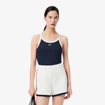 Lacoste Tøj Lacoste Tanktop Damer-Mørkeblå,Hvid