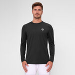 BIDI BADU Tøj BIDI BADU Crew Roundneck Shirt,Langærmet Herrer-Sort