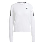 adidas T&oslash;j adidas Own the Run Shirt, lang&aelig;rmet Damer - hvid, 