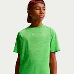 Nike Tennist&oslash;j Nike Dri-FIT Multi Heather T-shirt B&oslash;rn-gr&oslash;n, hvid