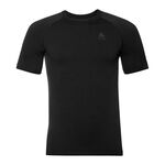 Odlo L&oslash;betr&oslash;je Odlo Performance Warm Eco BI Top Crew Neck T-shirt Herrer-Sort