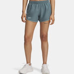 Under Armour T&oslash;j Under Armour Fly By 3in L&oslash;beshorts Damer - bl&aring;-gr&aring;, petrol