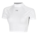 Under Armour T-shirt Under Armour HeatGear Elite Crop T-shirt Damer-hvid