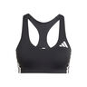 Adizero Medium Support Sports-BH Damer - sort, 