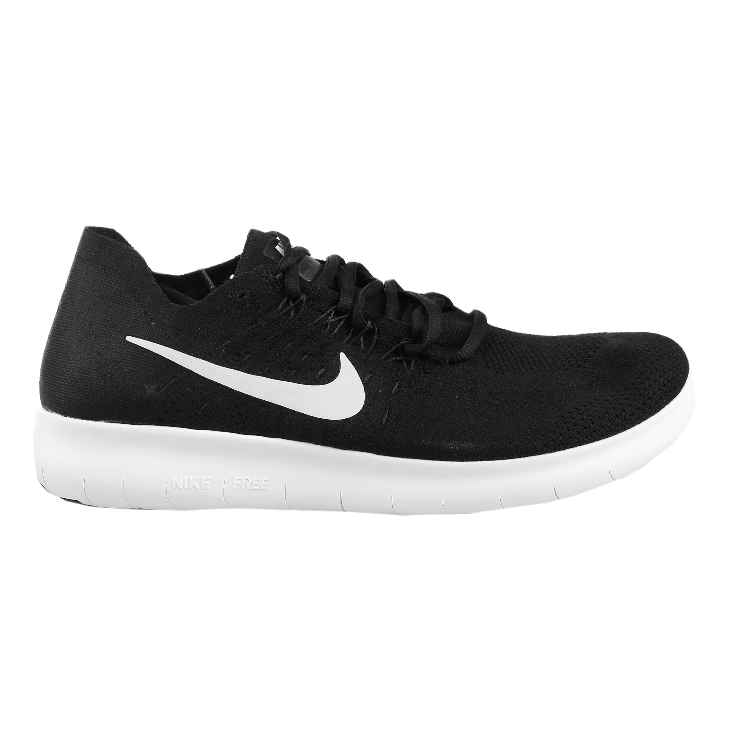 Buy Nike Free Run Flyknit 2017 Fitnesssko Herrer Sort Hvid online Tennis Point DK