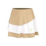 Quiet Please Tøj Quiet Please Wild Flounce Nederdel Damer-Beige,Hvid