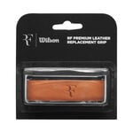 Wilson <b>b</b>asisgrebsbånd Wilson RF Leather Replacement Grip Pakke Med 1-Brun