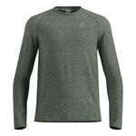 Odlo T&oslash;j Odlo Essential Seamless Crew Neck Shirt, lang&aelig;rmet Herrer-oliven