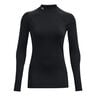 Coldgear Authentics Mockneck Shirt,Langærmet Damer-Sort