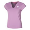 Spike V-Neck T-shirt Damer-Lilla