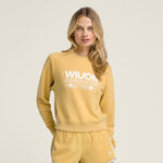 Wilson Tøj Wilson Sideline Crew Sweatshirt Damer-Guldgul