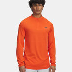 Under Armour Shirt, lang&aelig;rmet Under Armour Vanish Elite Seamless 1/4 Zip Shirt, lang&aelig;rmet Herrer-orange