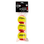 Dunlop Tennisbold Dunlop Mini Tennis (Stage 3) Red Pose Med 3