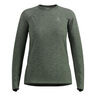 Essential Seamless Crew Neck Shirt, lang&aelig;rmet Damer-oliven