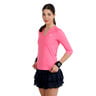 Crew 2.0 V-Neck Shirt, lang&aelig;rmet Damer-pink