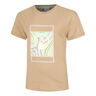 Wild Swirl Court T-shirt Damer-Beige,Flerfarvet