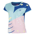 BIDI BADU T-shirt BIDI BADU Hey Laguna T-shirt Damer-bl&aring;, flerfarvet