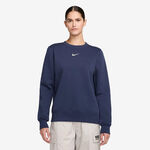 Nike Tøj Nike Phoenix Fleece Crew Sweatshirt Damer-Mørkeblå,Creme