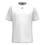 HEAD Tøj HEAD Club 25 Tech T-shirt Herrer-Hvid