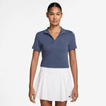 Nike T&oslash;j Nike Court Heritage Crop Polo Damer-Bl&aring;-gr&aring;